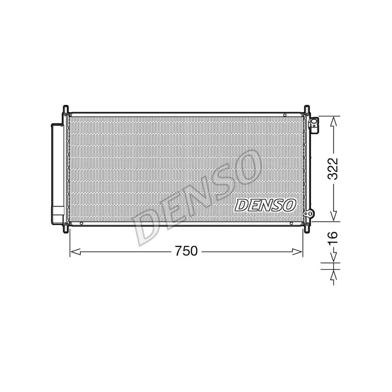 Condenseur, climatisation DENSO DCN40017