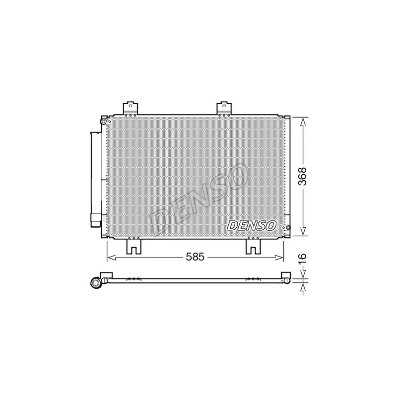 Condenseur, climatisation DENSO DCN40020
