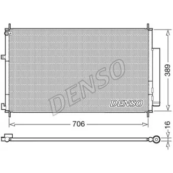 Condenseur, climatisation DENSO DCN40024