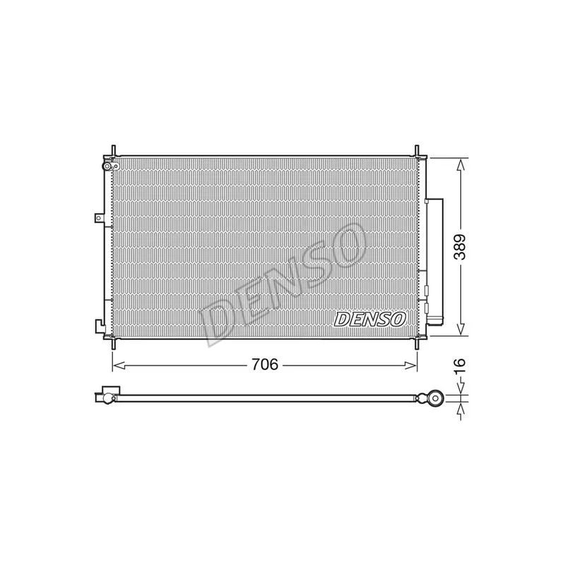 Condenseur, climatisation DENSO DCN40024