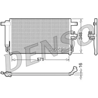 Condenseur, climatisation DENSO DCN41001