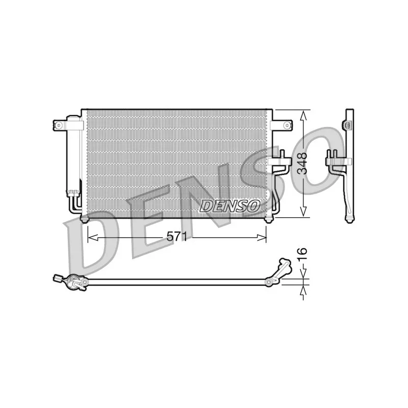 Condenseur, climatisation DENSO DCN41001