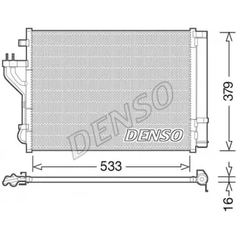 Condenseur, climatisation DENSO DCN41004