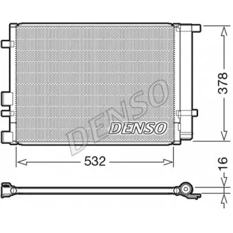 Condenseur, climatisation DENSO DCN41005