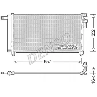 Condenseur, climatisation DENSO DCN43001