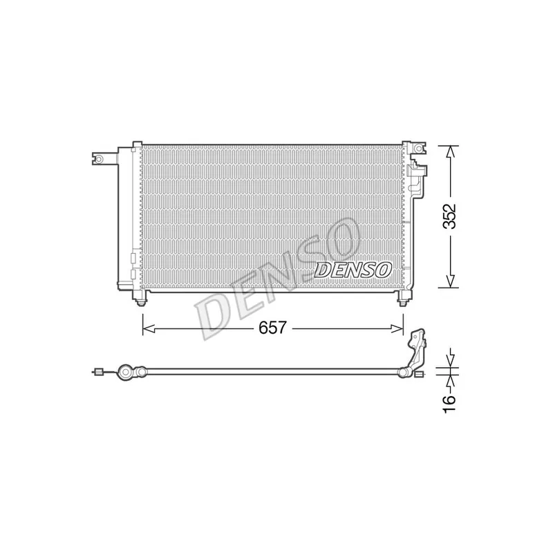 Condenseur, climatisation DENSO DCN43001