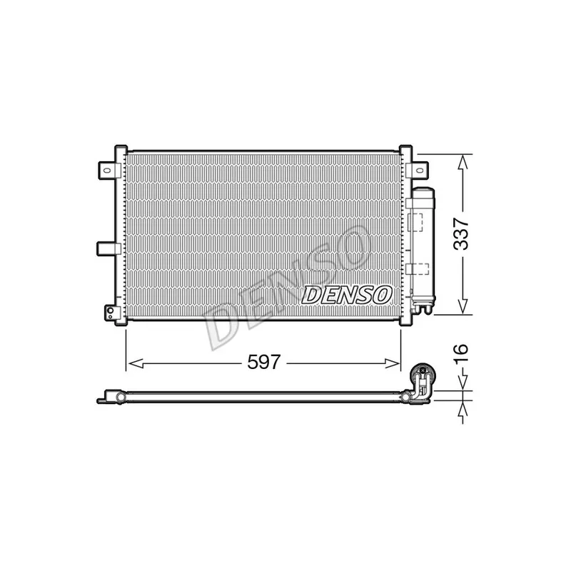 Condenseur, climatisation DENSO DCN44001