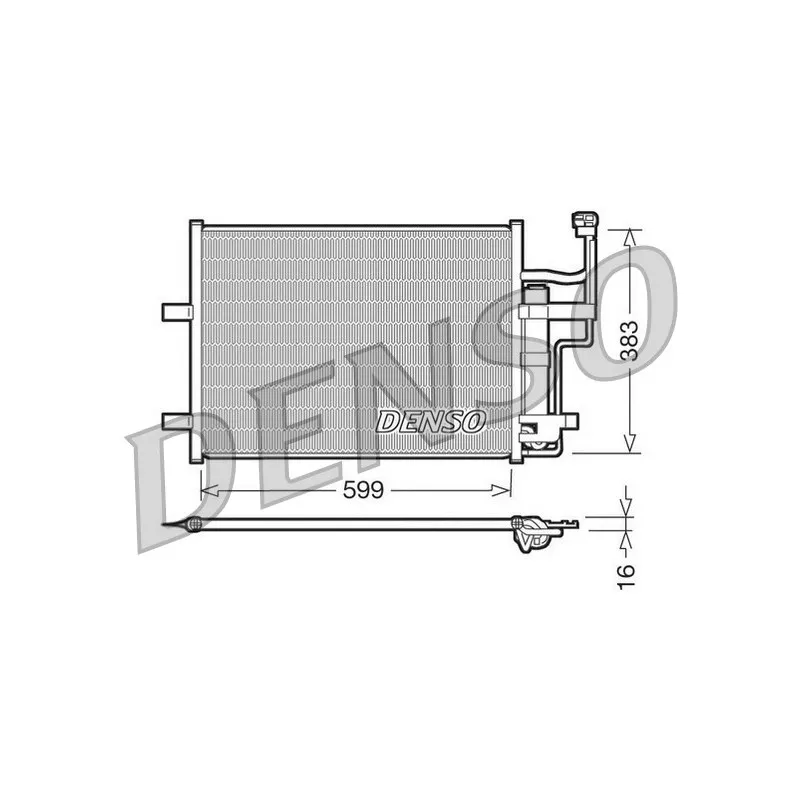 Condenseur, climatisation DENSO DCN44003
