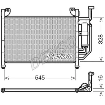 Condenseur, climatisation DENSO DCN44004