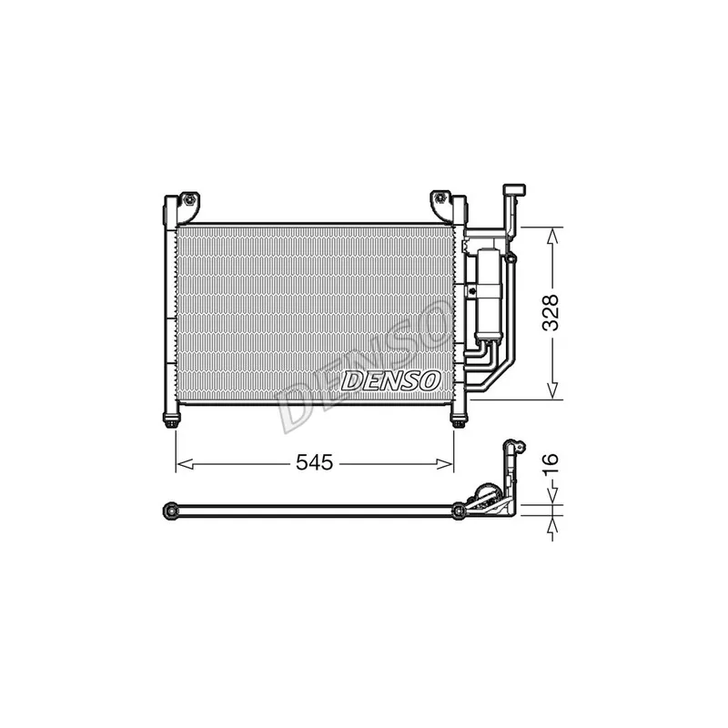 Condenseur, climatisation DENSO DCN44004