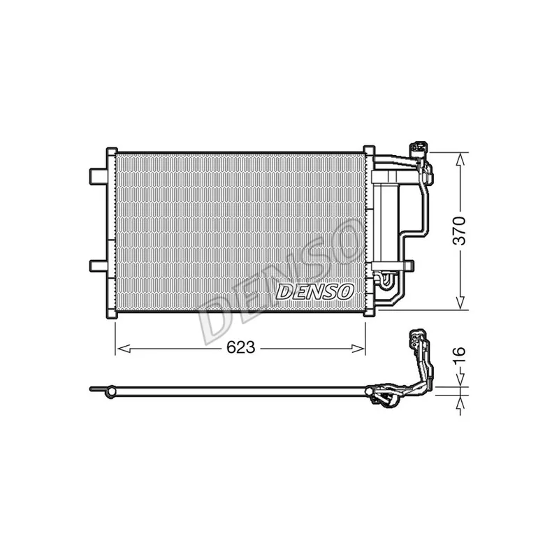 Condenseur, climatisation DENSO DCN44007