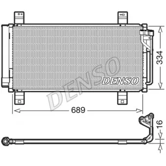 Condenseur, climatisation DENSO DCN44008