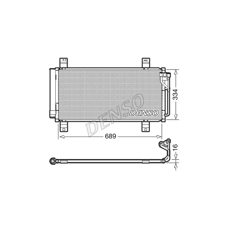 Condenseur, climatisation DENSO DCN44008