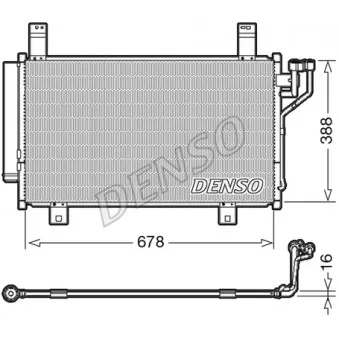 Condenseur, climatisation DENSO DCN44009