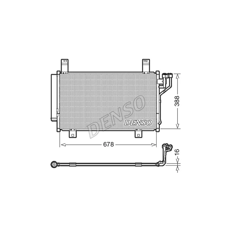 Condenseur, climatisation DENSO DCN44009