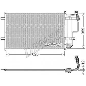 Condenseur, climatisation DENSO DCN44011