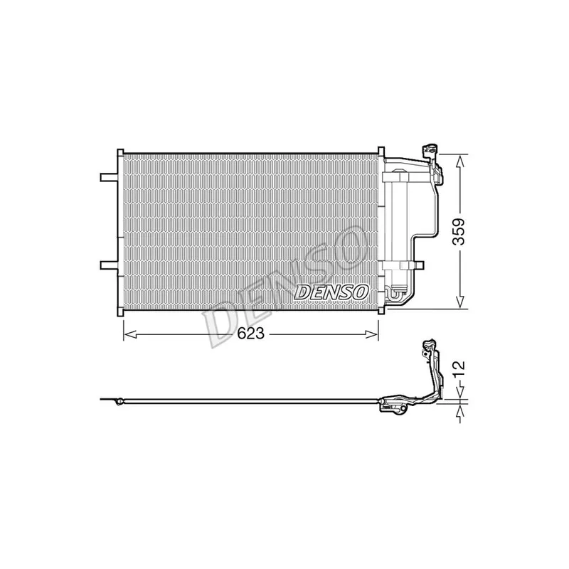 Condenseur, climatisation DENSO DCN44011