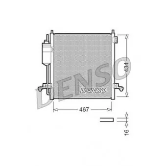 Condenseur, climatisation DENSO DCN45001