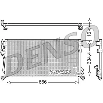 Condenseur, climatisation DENSO DCN45002