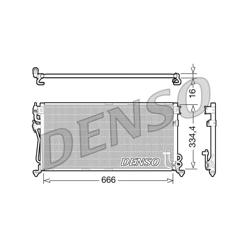 Condenseur, climatisation DENSO DCN45002