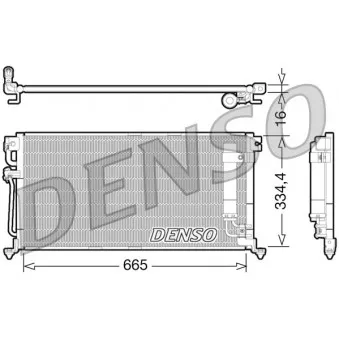 Condenseur, climatisation DENSO DCN45003