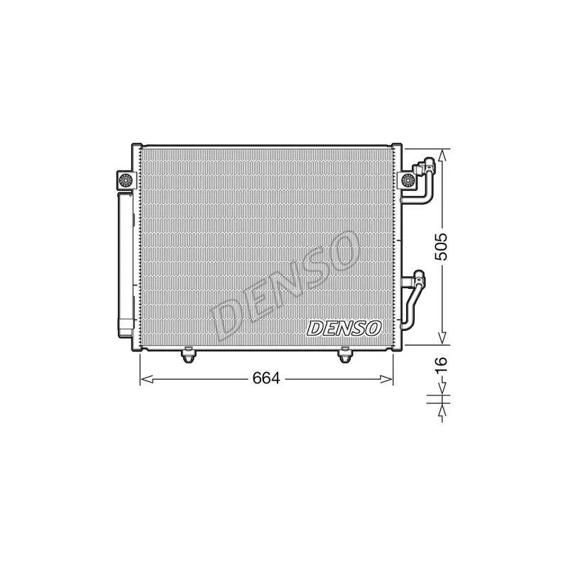 Condenseur, climatisation DENSO DCN45005