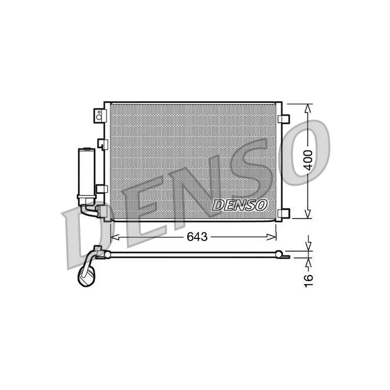 Condenseur, climatisation DENSO DCN46002