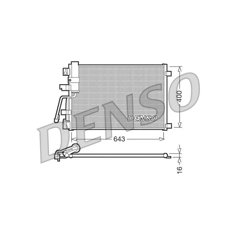 Condenseur, climatisation DENSO DCN46003