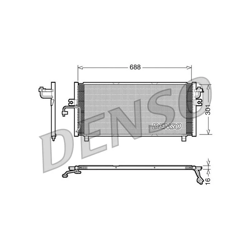 Condenseur, climatisation DENSO DCN46004