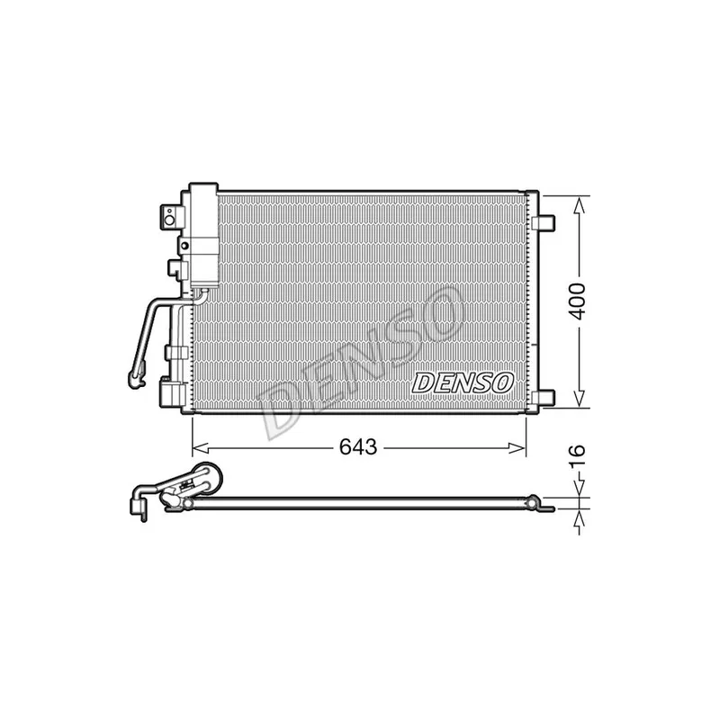 Condenseur, climatisation DENSO DCN46008