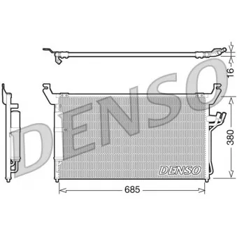 Condenseur, climatisation DENSO DCN46013