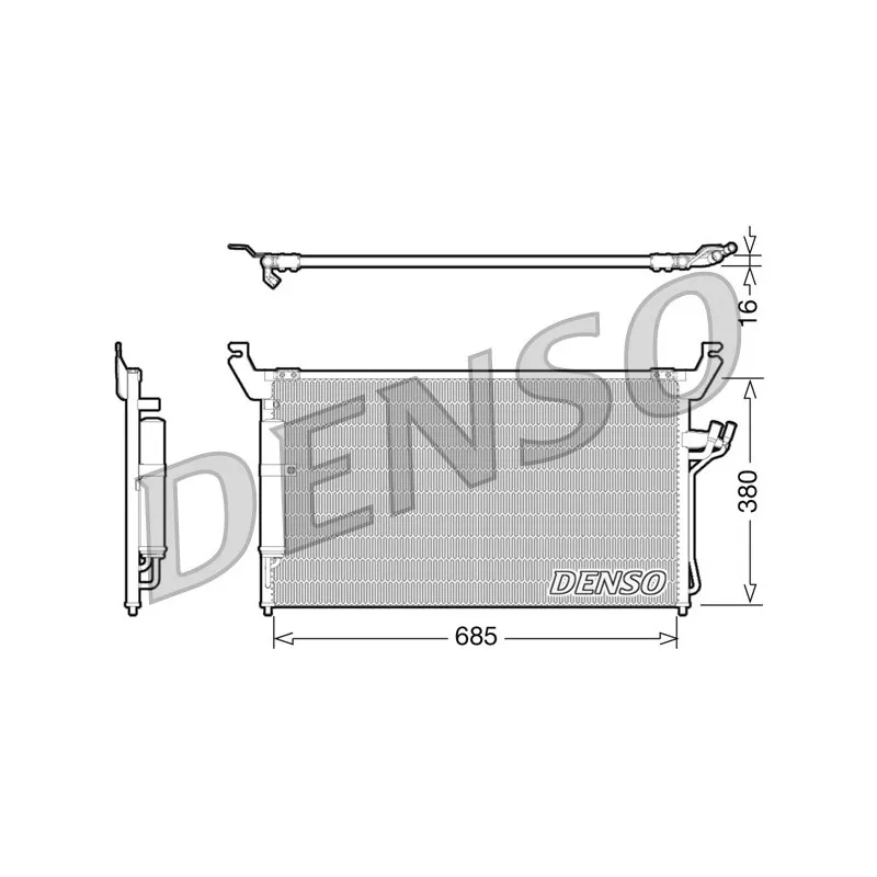 Condenseur, climatisation DENSO DCN46013