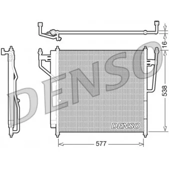 Condenseur, climatisation DENSO DCN46017
