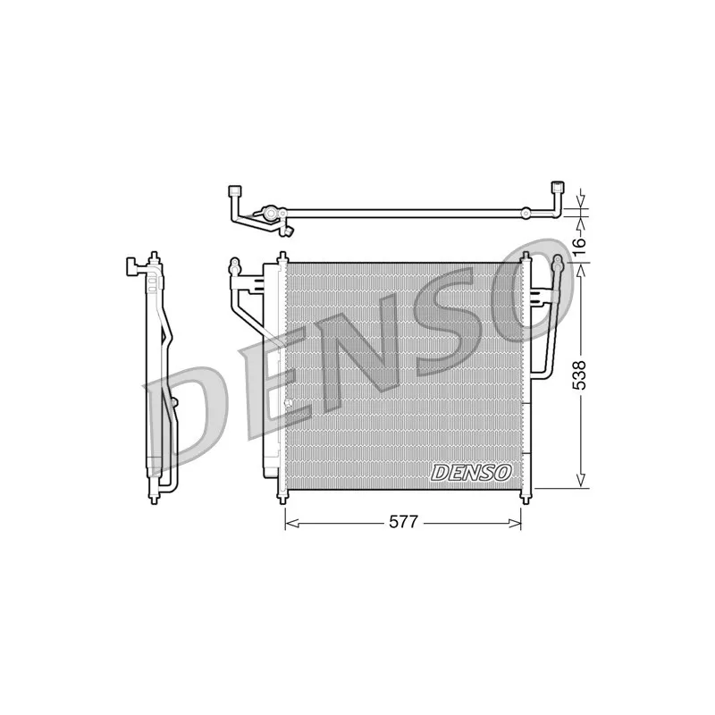 Condenseur, climatisation DENSO DCN46017