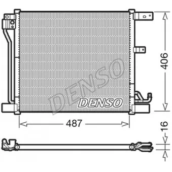 Condenseur, climatisation DENSO DCN46018