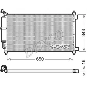 Condenseur, climatisation DENSO DCN46020