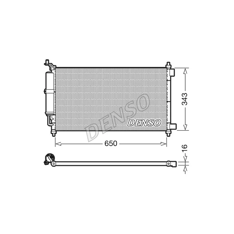 Condenseur, climatisation DENSO DCN46020
