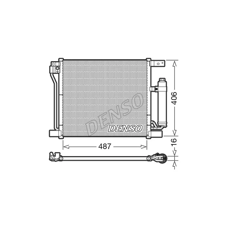Condenseur, climatisation DENSO DCN46021