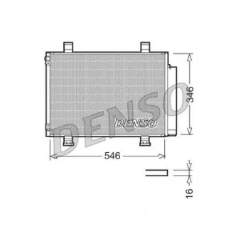 Condenseur, climatisation DENSO DCN47001