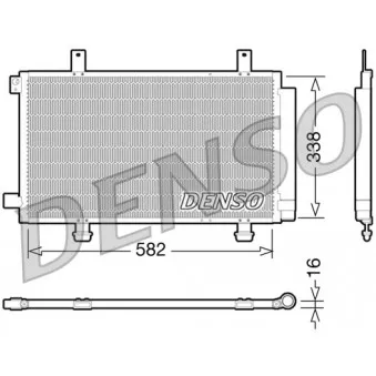 Condenseur, climatisation DENSO DCN47002