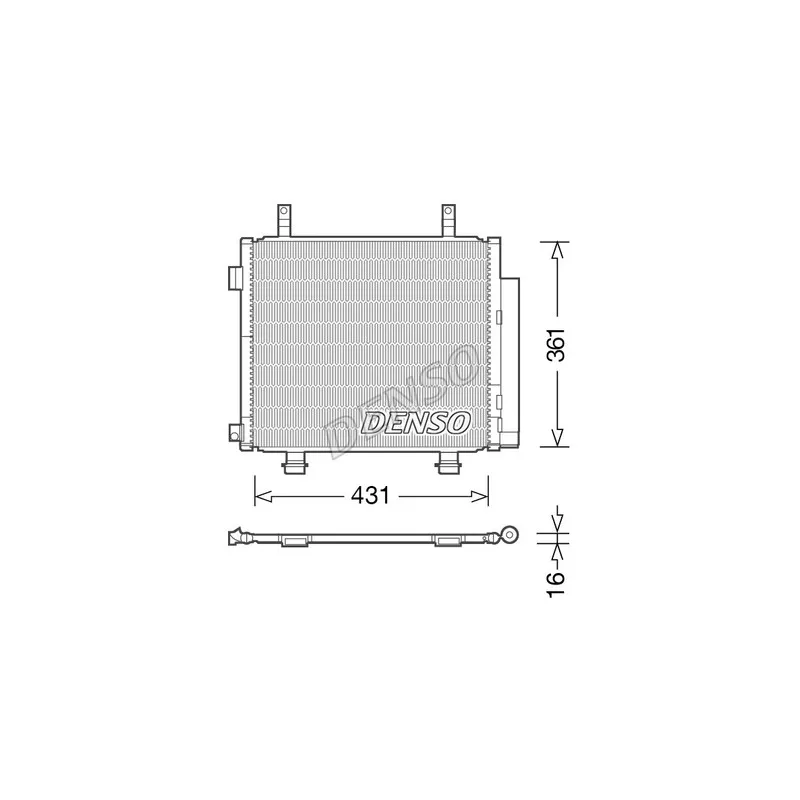 Condenseur, climatisation DENSO DCN47004