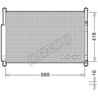 Condenseur, climatisation DENSO DCN47006