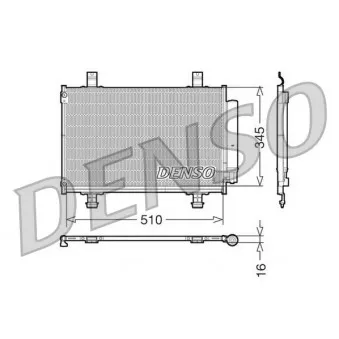 Condenseur, climatisation DENSO DCN47010