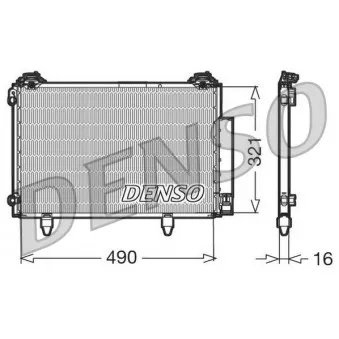 Condenseur, climatisation DENSO DCN50002