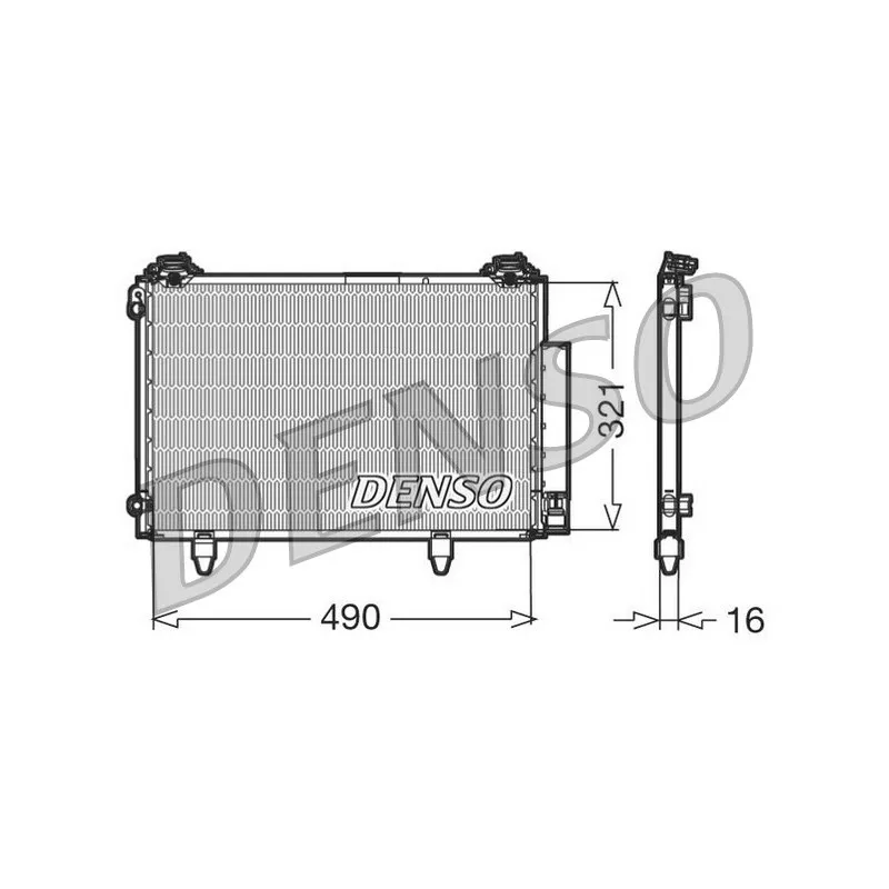 Condenseur, climatisation DENSO DCN50002