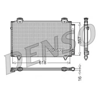 Condenseur, climatisation DENSO DCN50004