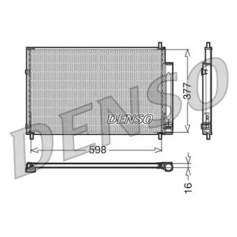 Condenseur, climatisation DENSO DCN50006