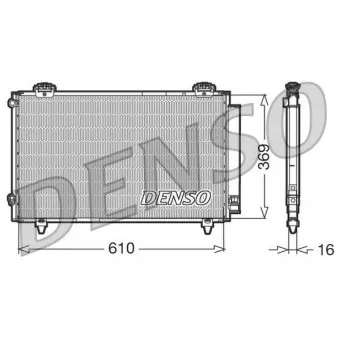 Condenseur, climatisation DENSO DCN50008