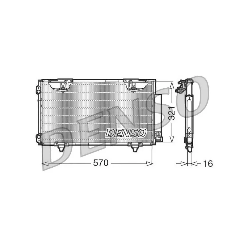 Condenseur, climatisation DENSO DCN50010