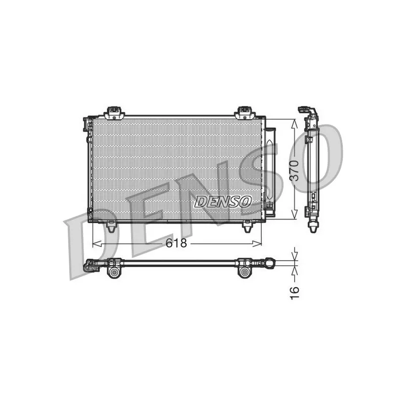 Condenseur, climatisation DENSO DCN50012